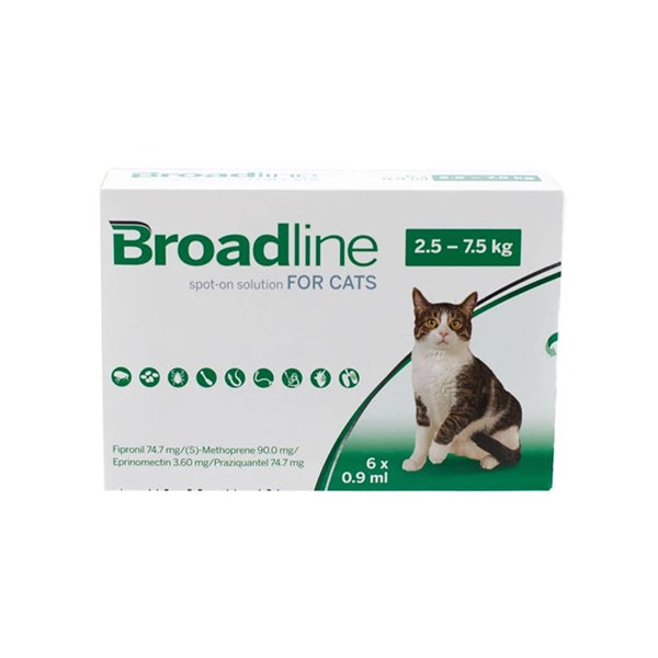 BROADLINE CAT LARGE (2.57.5KG) Single Tab FLEA AND TICK TREATMENT