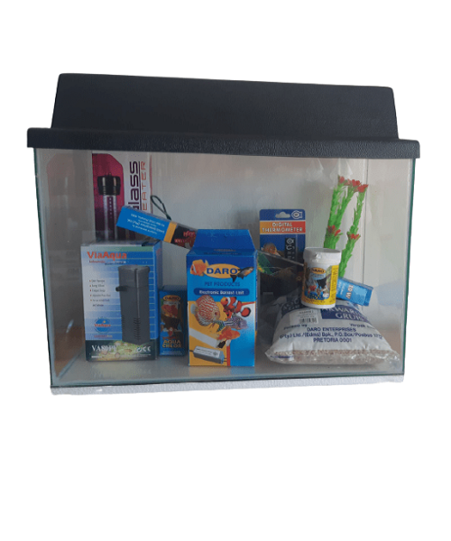 Daro Tank Starter Kit with Canopy 450x230x300mm The Pet & Tack Shop