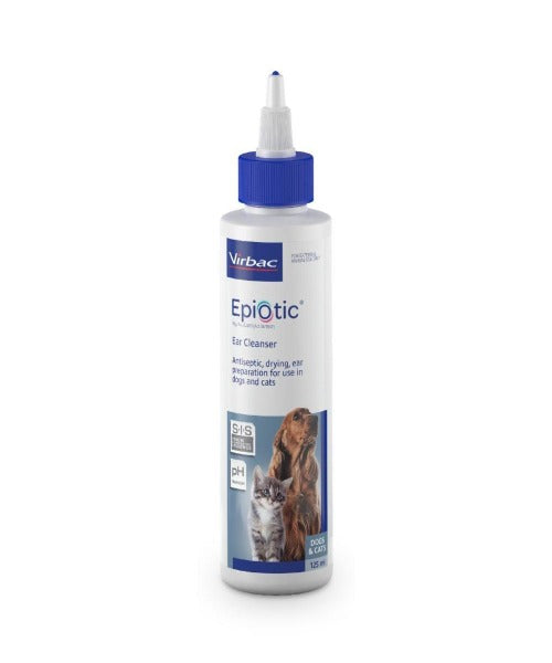 VIRBAC EPIOTIC 125ML EAR CLEANER The Pet & Tack Shop