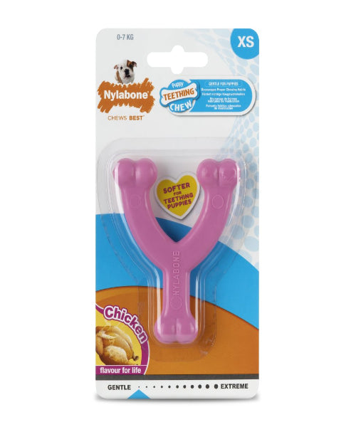 Nylabone Puppy Wishbone Chicken Dog Toy - The Pet & Tack Shop