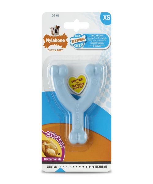 Nylabone Puppy Wishbone Chicken Dog Toy - The Pet & Tack Shop