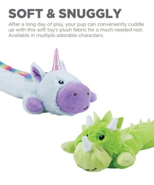 Charming Pets Longidudes Unicorn Dog Toy