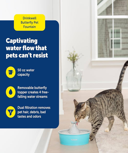 Drinkwell Butterfly Pet Fountain 1.5L