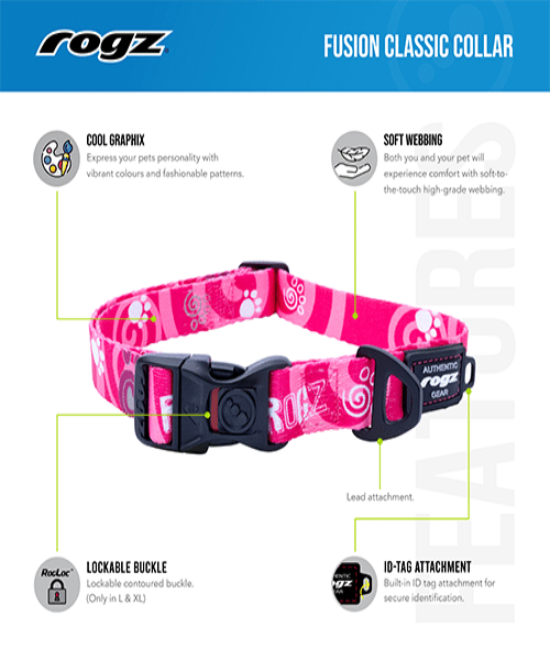 Rogz Fusion Classic Dog Collar