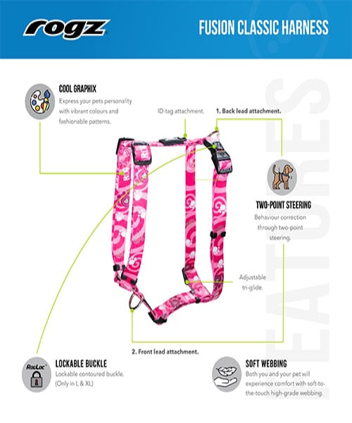 Rogz  Fusion Classic Harness for Dogs