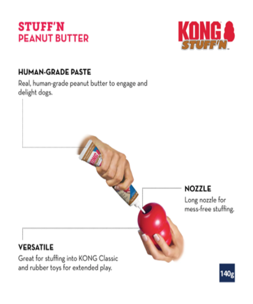 KONG STUFF'N Real Peanut Butter Flavour Paste 140g