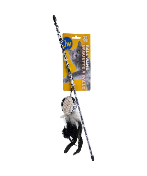 JW Cataction Ball With Wand Cat Toy - The Pet & Tack Shop