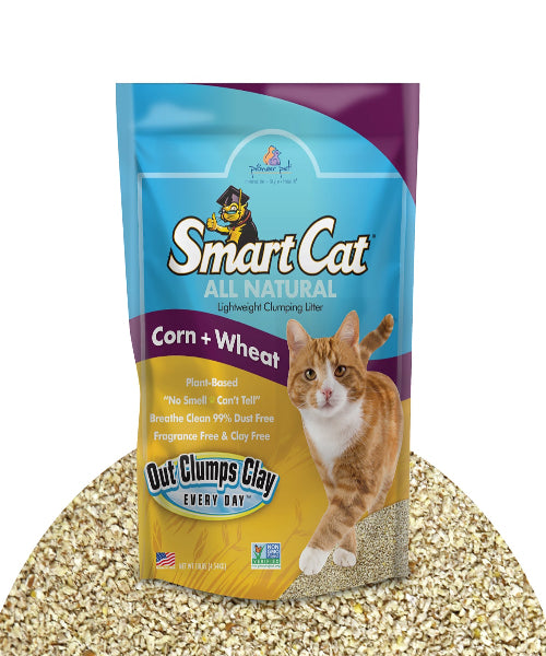 SmartCat Natural Clumping Litter Corn and Wheat - The Pet & Tack Shop