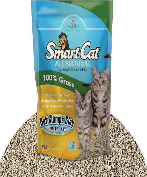 SmartCat Natural Clumping Litter 100% Grass - The Pet & Tack Shop