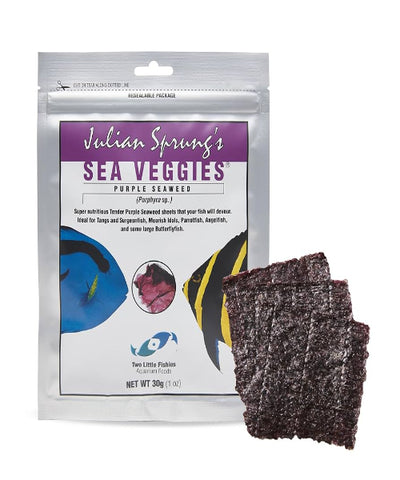 Two Little Fishies SeaVeggies Purple Seaweed Fish Food 12g