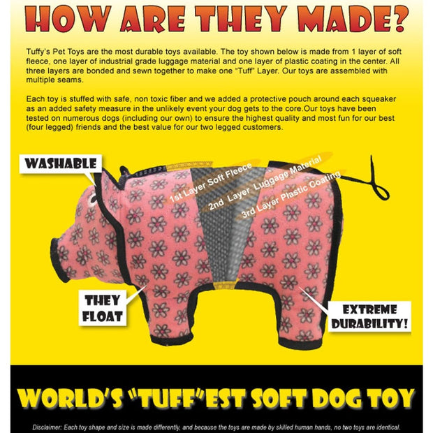 Tuffy Barnyard Cow Dog Toy