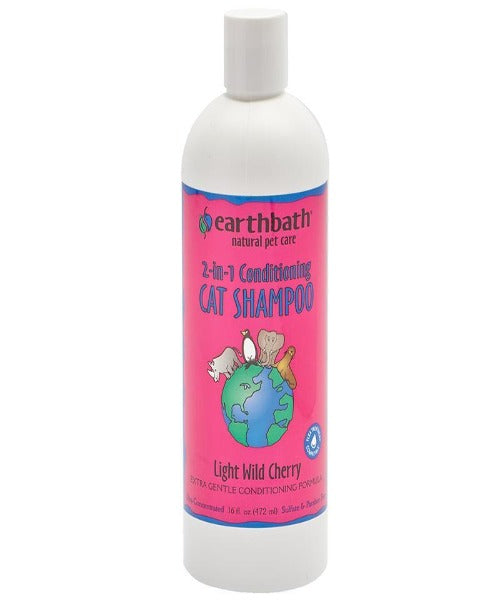 Earthbath 2-in-1 Conditioning Cat Shampoo - Light Wild Cherry