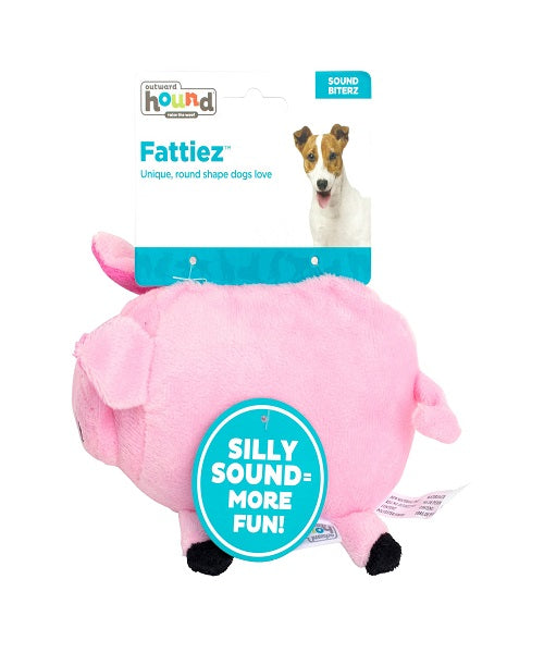 Outward Hound Fattiez Pig Dog Toy - Pet Mall