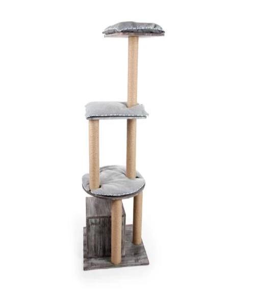 All For Paws Vintage Cat 3-Level Cat Furniture - Pet Mall