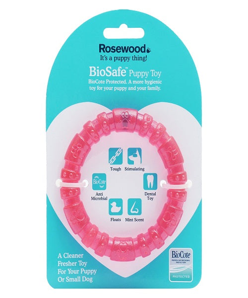 Rosewood BioSafe Puppy Ring Dog Toy - Pet Mall