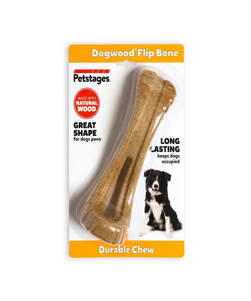Petstages Dogwood Flip & Chew Bone Dog Toy - Pet Mall