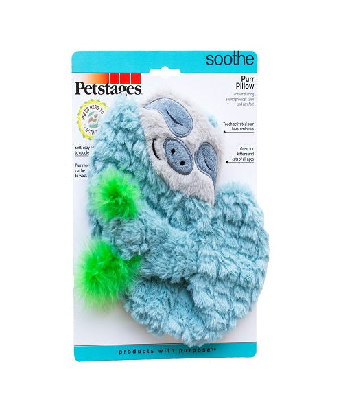 Petstages Snoozin Sloth Purr Pillow Cat Toy - Pet Mall