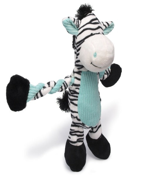 Charming Pets Pulleez Zebra Dog Toy