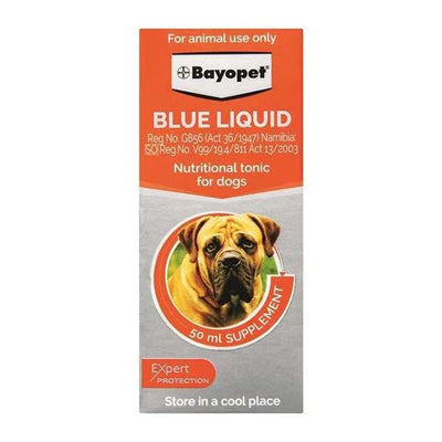 BAYOPET BLUE LIQUID 50ML NUTRITIONAL TONIC FOR DOGS - Pet Mall