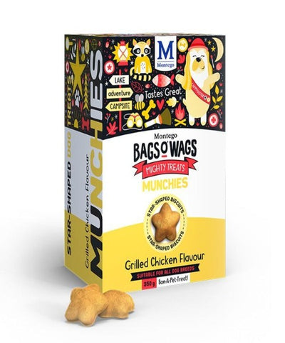 Bags O' Wags Grilled Chicken  Flavour Munchies 350G