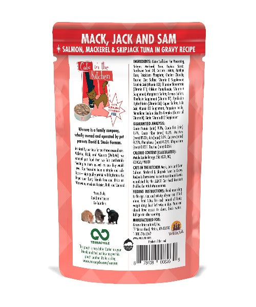 Weruva Mack, Jack & Sam in Gravy Pouches Cat Food