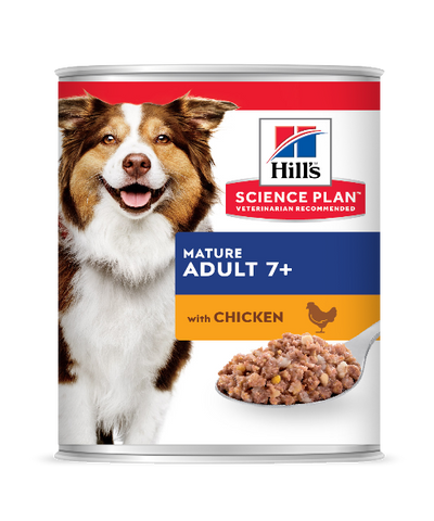 Hill's™ Science Plan™ Mature Adult 7+ with Chicken & Carrot Canned Dog Food 354g x 12 - Pet Mall