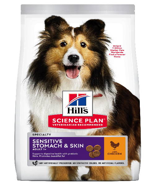 Hill's™ Science Plan™ Sensitive Stomach & Skin Chicken  Medium & Large Breed Adult Dog Food - Pet Mall