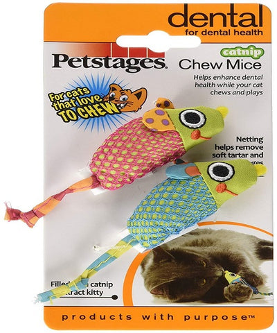 Petstages Catnip Chew Mice Cat Toy - Pet Mall