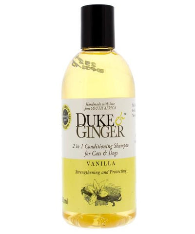Duke & Ginger 2 in 1 Conditioning Shampoo for Cats & Dogs - Vanilla - 250ml - Pet Mall 