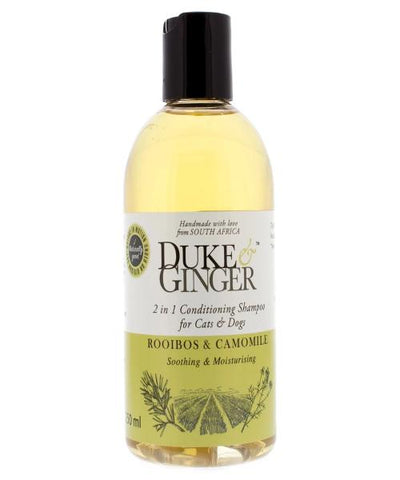 Duke & Ginger 2 in 1 Conditioning Shampoo for Cats & Dogs - Rooibos & Camomile - 250ml - Pet Mall 