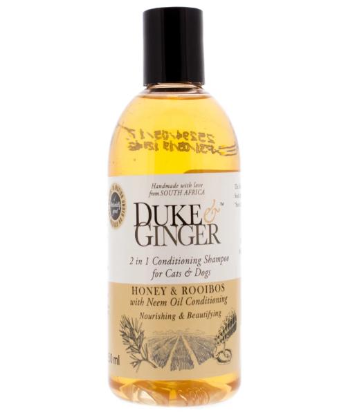 Duke & Ginger 2 in 1 Conditioning Shampoo for Cats & Dogs - Honey & Rooibos - 250ml - Pet Mall 