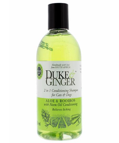 Duke & Ginger 2 in 1 Conditioning Shampoo for Cats & Dogs - Aloe & Rooibos - 250ml - Pet Mall 