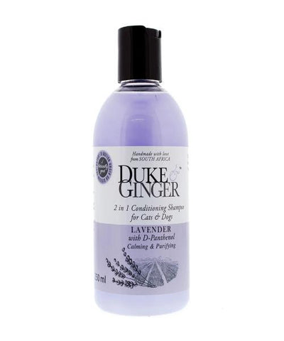 Duke & Ginger 2 in 1 Conditioning Shampoo for Cats & Dogs - Lavender - 250ml - Pet Mall