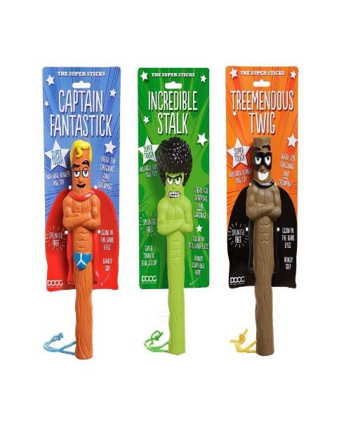 Doog Super Sticks Captain Fantastick Dog Toy