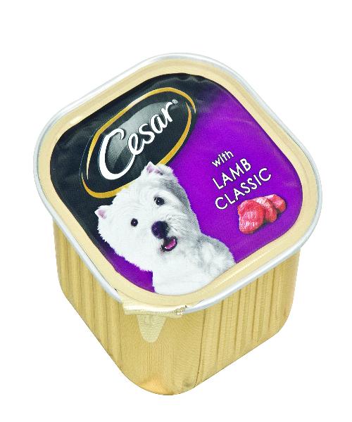 CESAR -WET DOG FOOD - Tray of 24pcs x 100g - Lamb Classic - Pet Mall