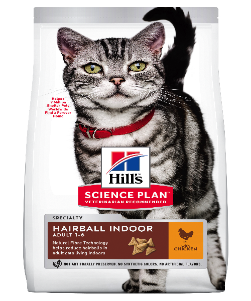 Hill's™ Science Plan™ Science Plan Adult Hairball Indoor Chicken Cat Food - Pet Mall