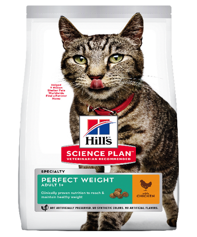 Hill's™ Science Plan™ Feline Adult Perfect Weight Chicken Cat Food - Pet Mall