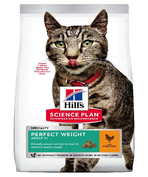 Hill's™ Science Plan™ Feline Adult Perfect Weight Chicken Cat Food - Pet Mall