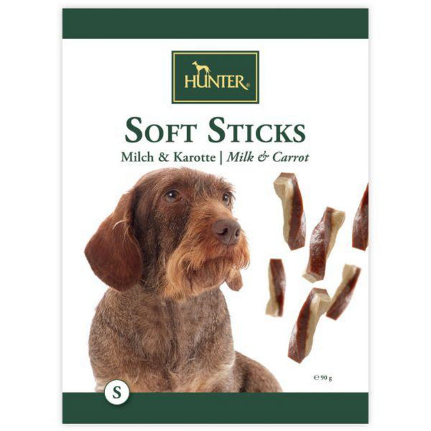 Hunter Soft Twist Sticks Dental Dog Treats with Milk and Carrot - 90g - Pet Mall 