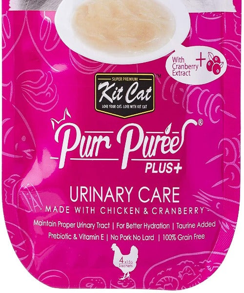 Puree Plus Cap Kit Cat Purr Puree Plus Urinary Care Cat Treats 4 x 15g – The Pet ...
