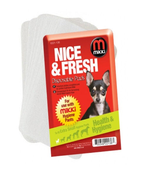 Mikki Disposable Pads for Hygiene Pants for Dogs