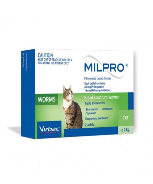 Milpro  Dewormer Tablets for Cats & Kittens