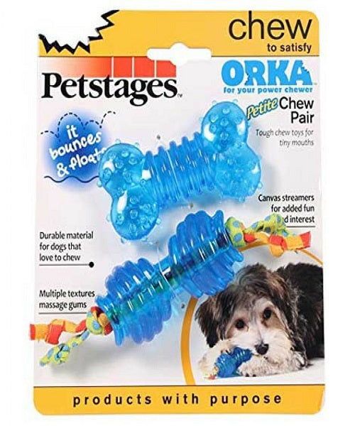 Petstages ORKA Chew Pair Petite Dog Toy - Pet Mall