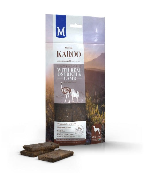 Montego Karoo Ostrich & Lamb Meat Bits Dog Treats