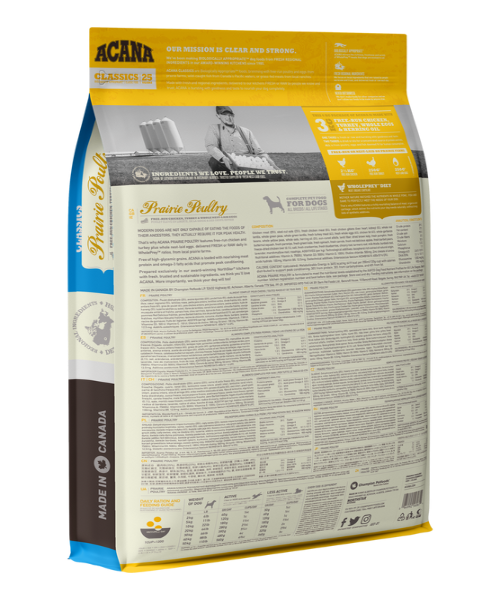 Acana dog prairie sales poultry