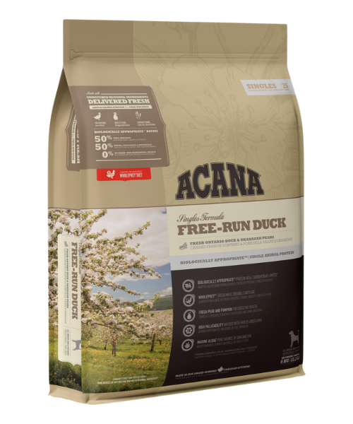 Acana Singles Free-Run Duck Dog Food - Pet Mall 