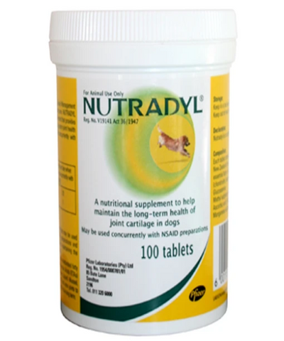 NUTRADYL TABLETS 100'S HEALTHY JOINTS CARTILAGE - Pet Mall