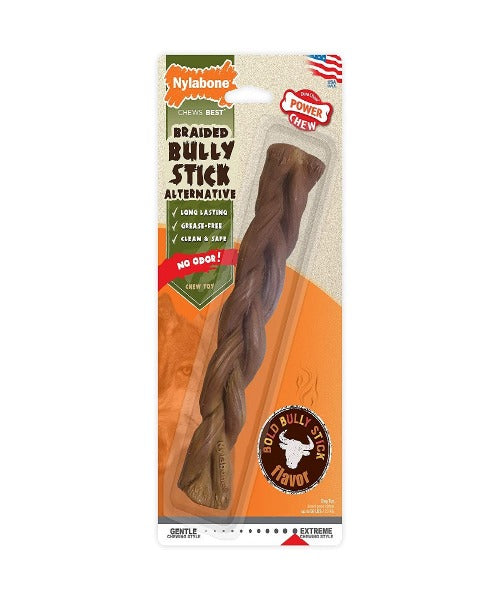 Nylabone Extreme Chew Braided Bully Stick Dog Chewing Toy The Pet & Tack Shop