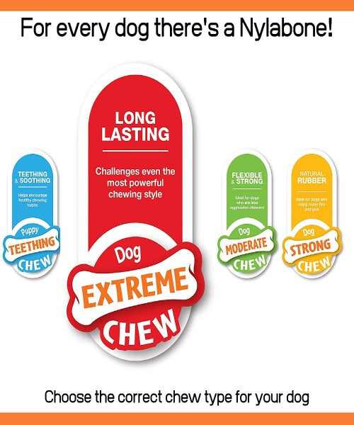 Nylabone Extreme Chew Rawhide Roll Dow Chewing Toy