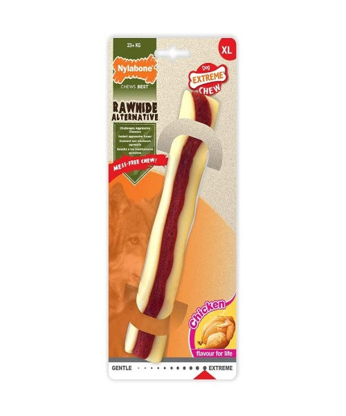 Nylabone Extreme Chew Rawhide Roll Dow Chewing Toy